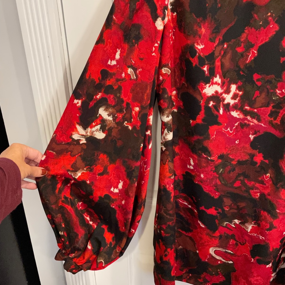 ❤️🔥Vivienne Tam balloon / bell sleeve mini dress Sz 4 can be medium IMO